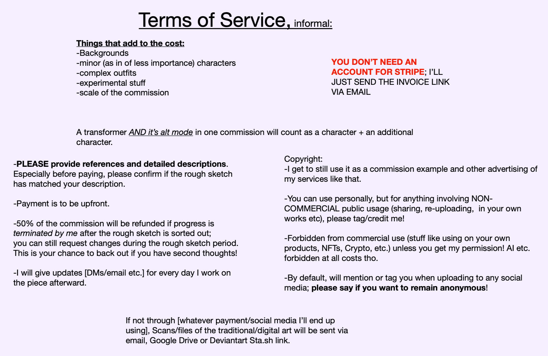 Simplified Terms of Service
